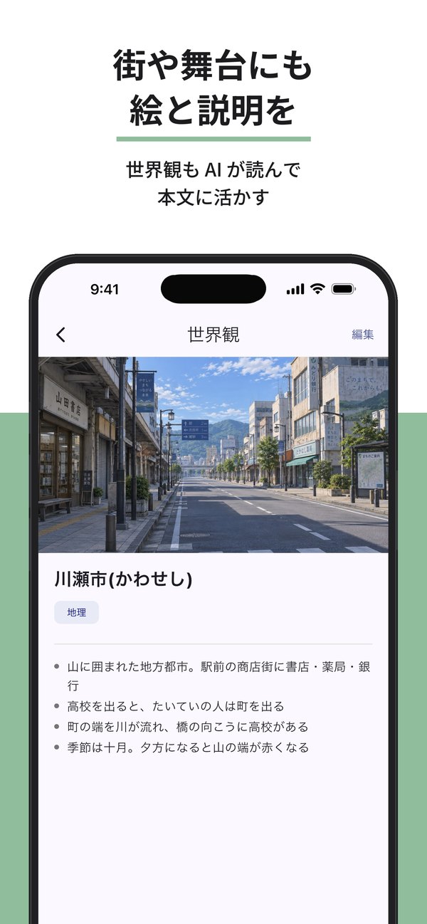 世界観の詳細(街の絵と説明)